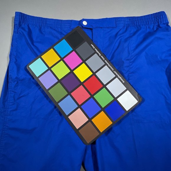 Merona Sport Men's Blue Track/Jogging Pants with White Snap Size Large - Picture 8 of 9